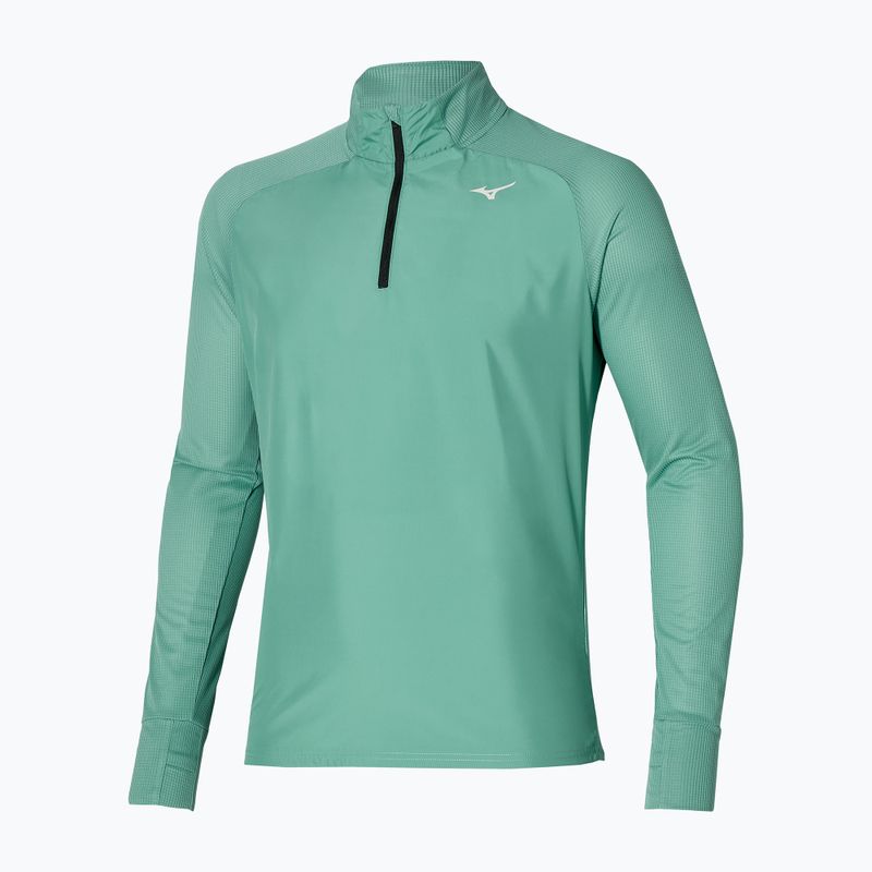Mizuno Hybrid Tee Uomo manica lunga da corsa blu minerale