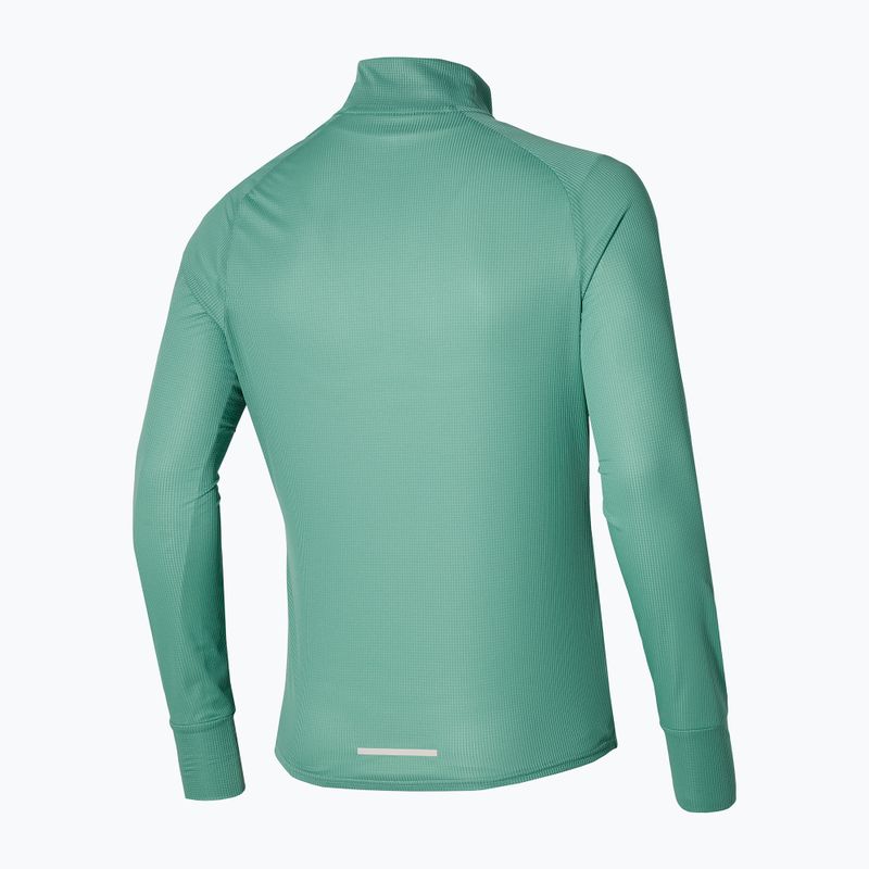 Mizuno Hybrid Tee Uomo manica lunga da corsa blu minerale 2