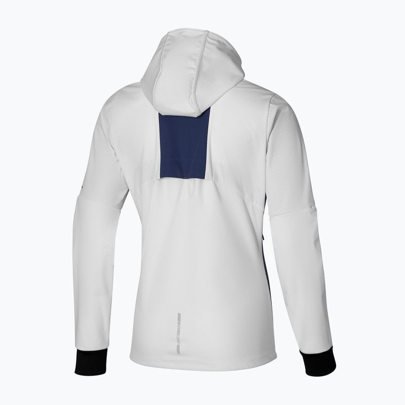 Giacca da corsa da donna Mizuno Thermal Charge BT bianco neve/blu notte 2