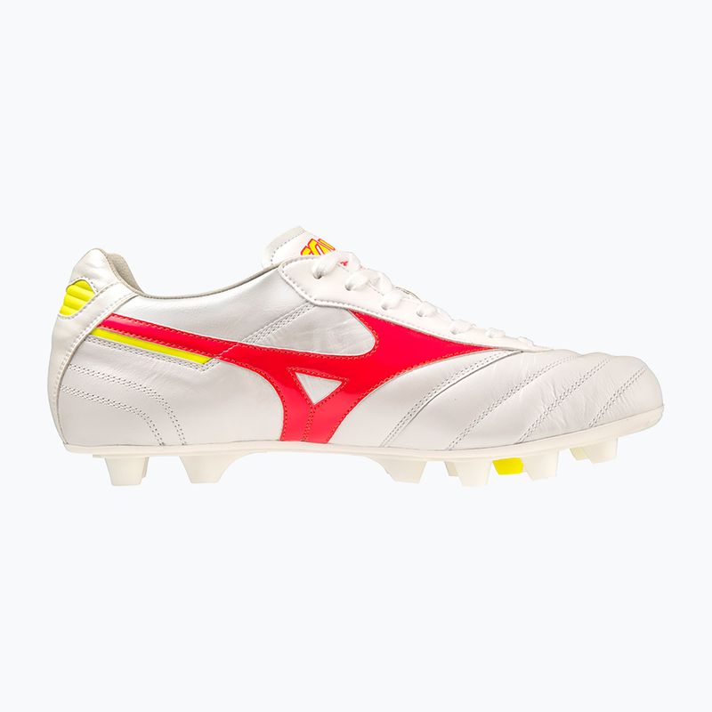 Scarpe da calcio Mizuno Morelia II Elite MD da uomo bianco/flery coral2/bolt2 8