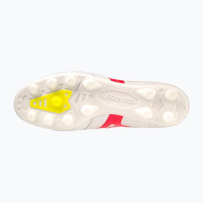 Scarpe da calcio Mizuno Morelia II Elite MD da uomo bianco/flery coral2/bolt2 12