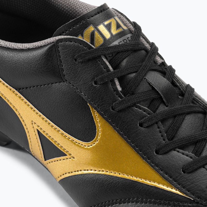 Mizuno Morelia II Club MD scarpe da calcio da uomo nero/oro/ombra scura 10