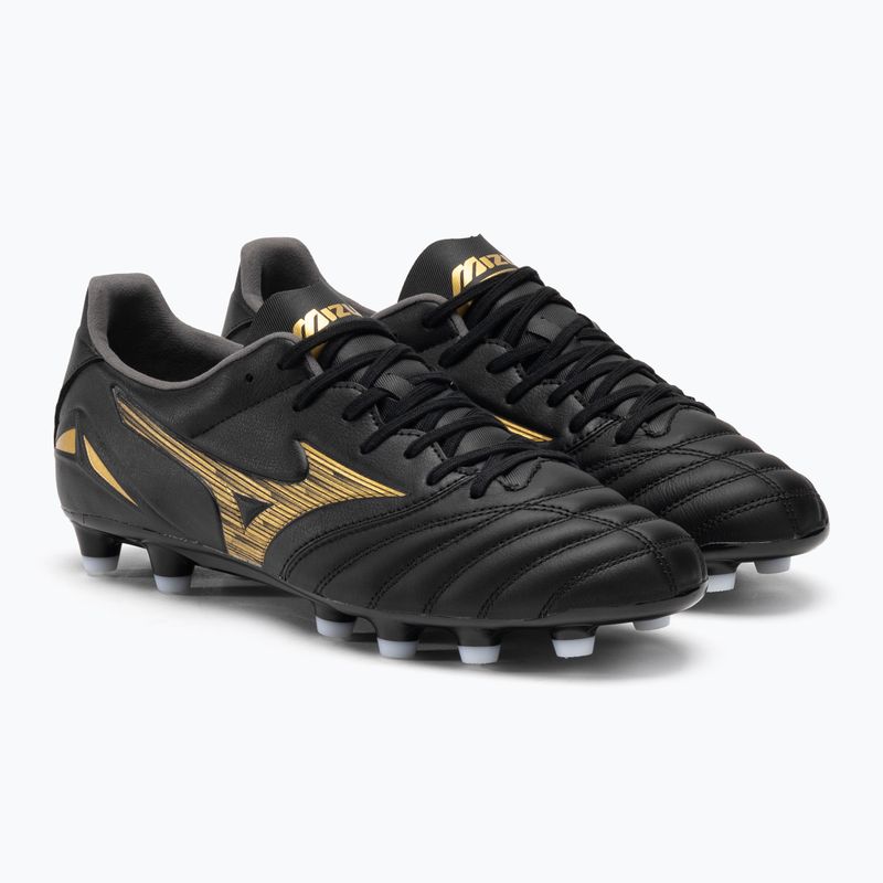 Scarpe da calcio Mizuno Morelia Neo IV Pro MD uomo nero/oro/nero 4