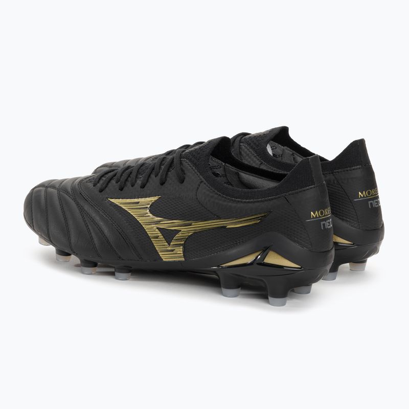 Scarpe da calcio Mizuno Morelia Neo IV Beta JP MD uomo nero/oro/nero 4