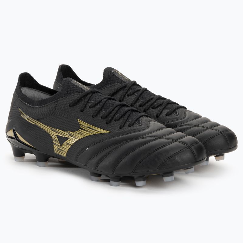 Scarpe da calcio Mizuno Morelia Neo IV Beta JP MD uomo nero/oro/nero 5