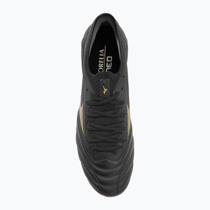 Scarpe da calcio Mizuno Morelia Neo IV Beta Elite MD uomo nero/oro/nero 7