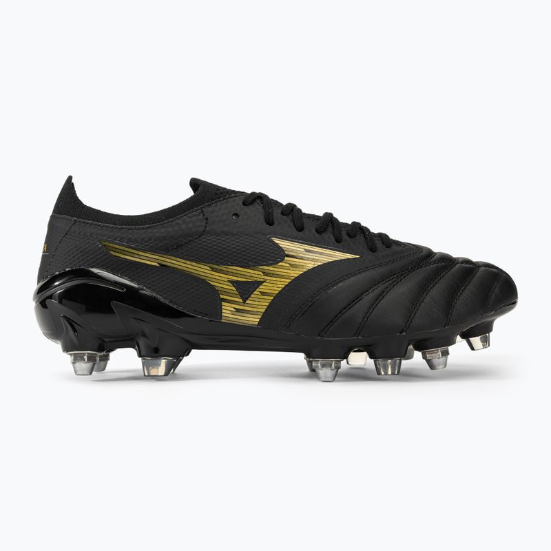 Scarpe da calcio Mizuno Morelia Neo IV Beta SG da uomo nero/oro/nero 2