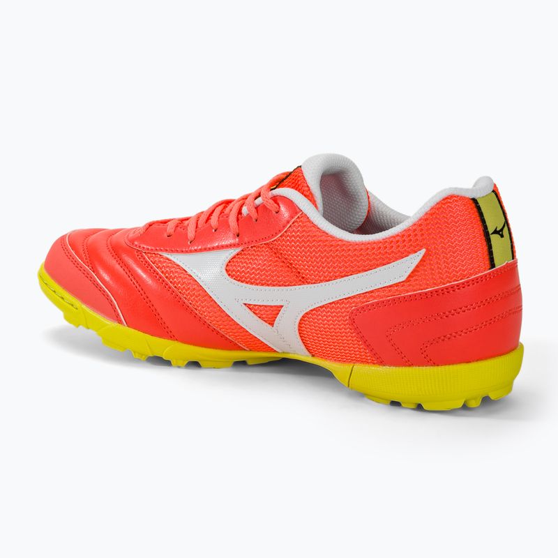 Scarpe da calcio Mizuno Morelia Sala Club TF uomo neon flame/bianco 3