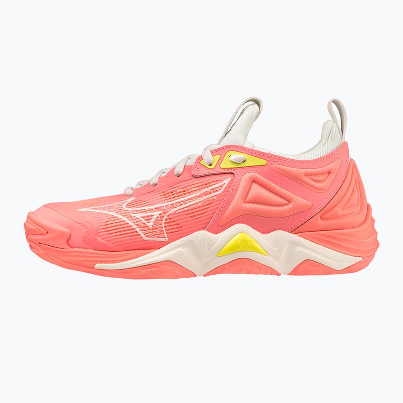 Scarpe da pallavolo donna Mizuno Wave Momentum 3 candy coral/nero/bolt 2 neon 8