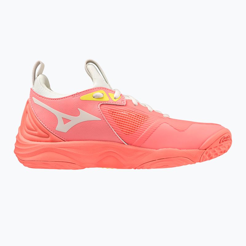 Scarpe da pallavolo donna Mizuno Wave Momentum 3 candy coral/nero/bolt 2 neon 9