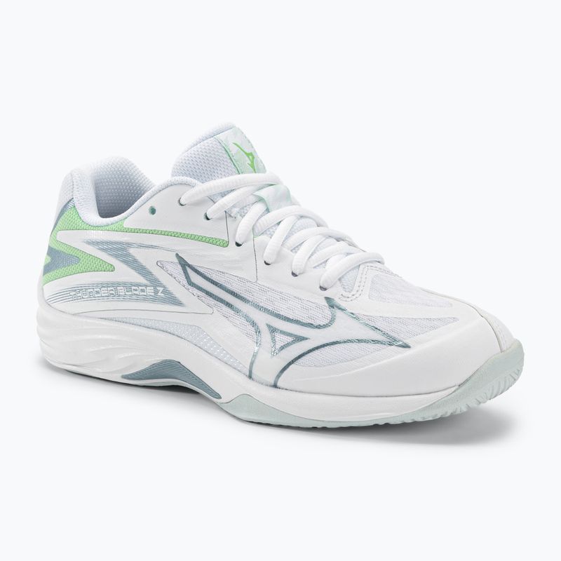 Scarpe da pallavolo da donna Mizuno Thunder Blade Z bianco/g ridge/verde patina
