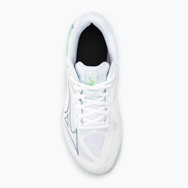 Scarpe da pallavolo da donna Mizuno Thunder Blade Z bianco/g ridge/verde patina 6