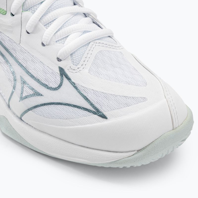 Scarpe da pallavolo da donna Mizuno Thunder Blade Z bianco/g ridge/verde patina 7
