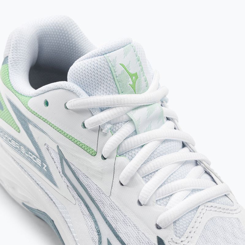 Scarpe da pallavolo da donna Mizuno Thunder Blade Z bianco/g ridge/verde patina 9