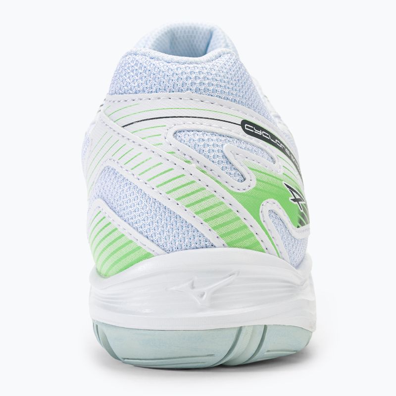 Scarpe da pallavolo donna Mizuno Cyclone Speed 4 bianco/grigio/verde 6