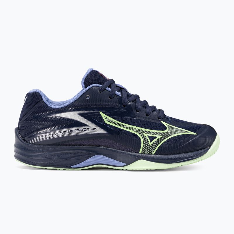 Scarpe da pallavolo per bambini Mizuno Lightning Star Z7 Jr eblue/tech green/lolite 2