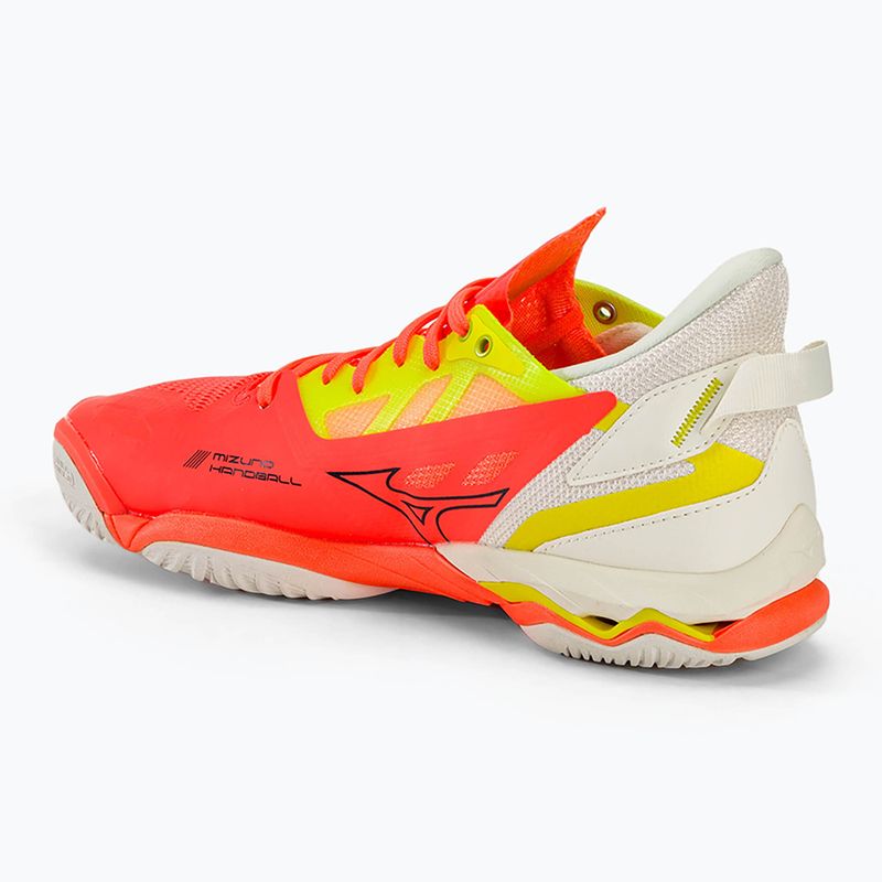 Scarpe da pallamano da uomo Mizuno Wave Mirage 5 nflame/nero/bolt2 (neon) 3