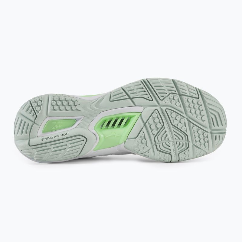 Scarpe da pallamano da donna Mizuno Wave Phantom 3 bianco/glacial ridge/patinagreen 4