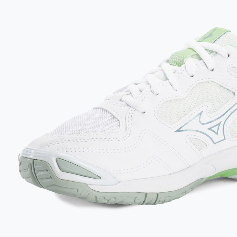 Scarpe da pallamano da donna Mizuno Wave Phantom 3 bianco/glacial ridge/patinagreen 7