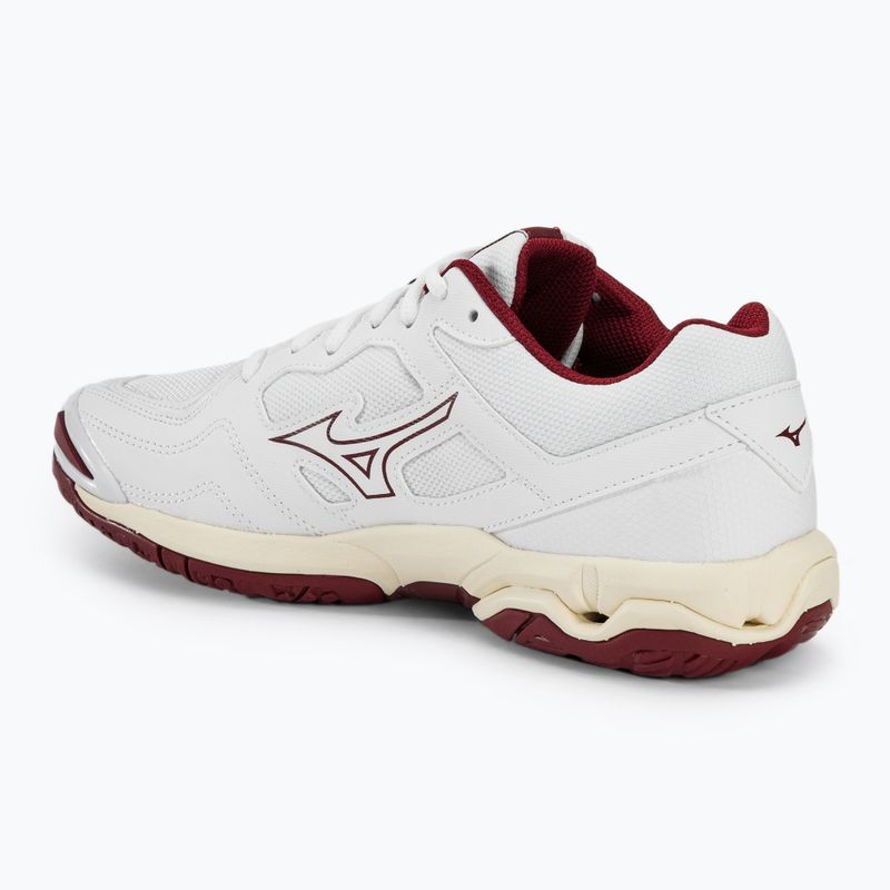 Scarpe da pallamano da donna Mizuno Wave Phantom 3 bianco/cabernet/mp oro 3