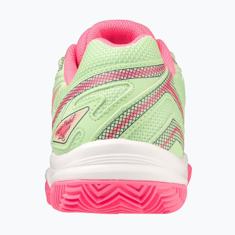 Mizuno Break Shot 4 Padel scarpa da padel da donna verde patina/rosa alta visibilità/bianco 4