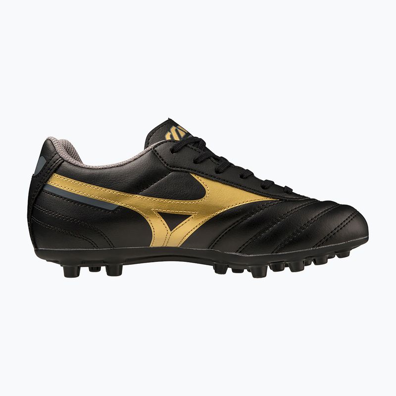 Scarpe da calcio per bambini Mizuno Morelia II Club Jr AG nero/oro/ombra scura 2