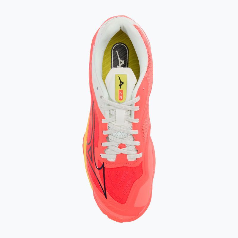 Scarpe da pallavolo da uomo Mizuno Wave Lightning Z7 neon flame/nero/bolt2 neon 7