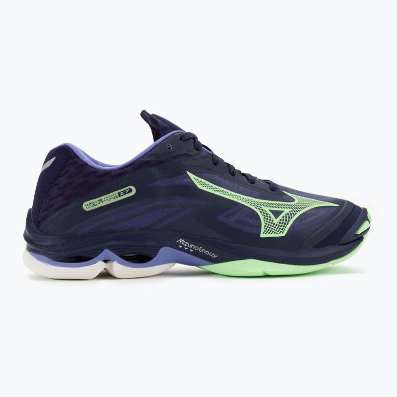 Scarpe da pallavolo da uomo Mizuno Wave Lightning Z7 blu sera/verde tech/lolite 2