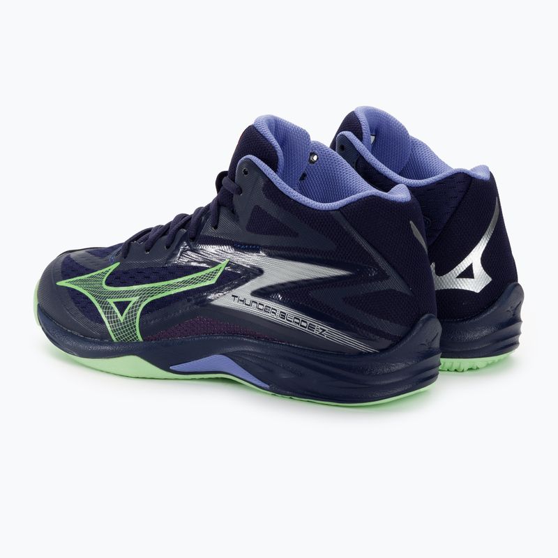 Scarpe da pallavolo da uomo Mizuno Thunder Blade Z Mid blu sera/verde tech/lolite 4