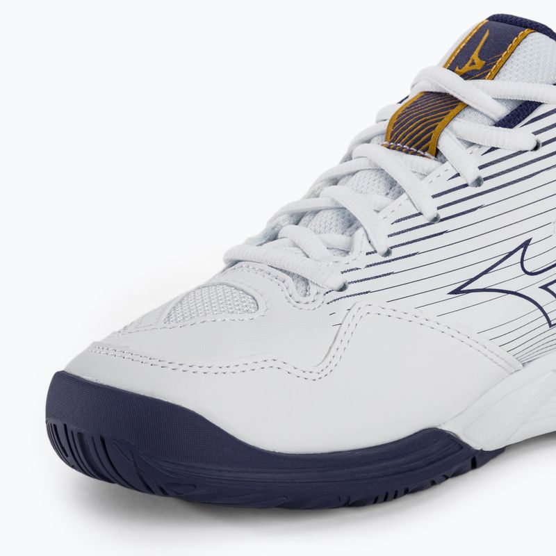 Scarpe da pallavolo da uomo Mizuno Cyclone Speed 4 bianco/blueribbon/mp gold 7