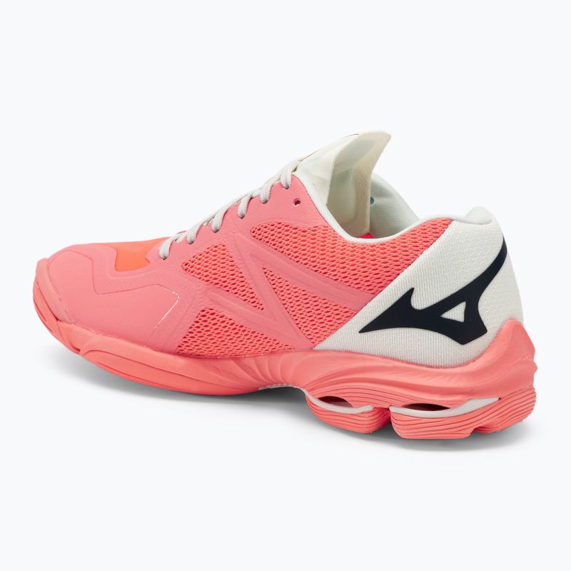 Scarpe da pallavolo donna Mizuno Wave Lightning Z7 candycoral/nero/bolt2neon 3