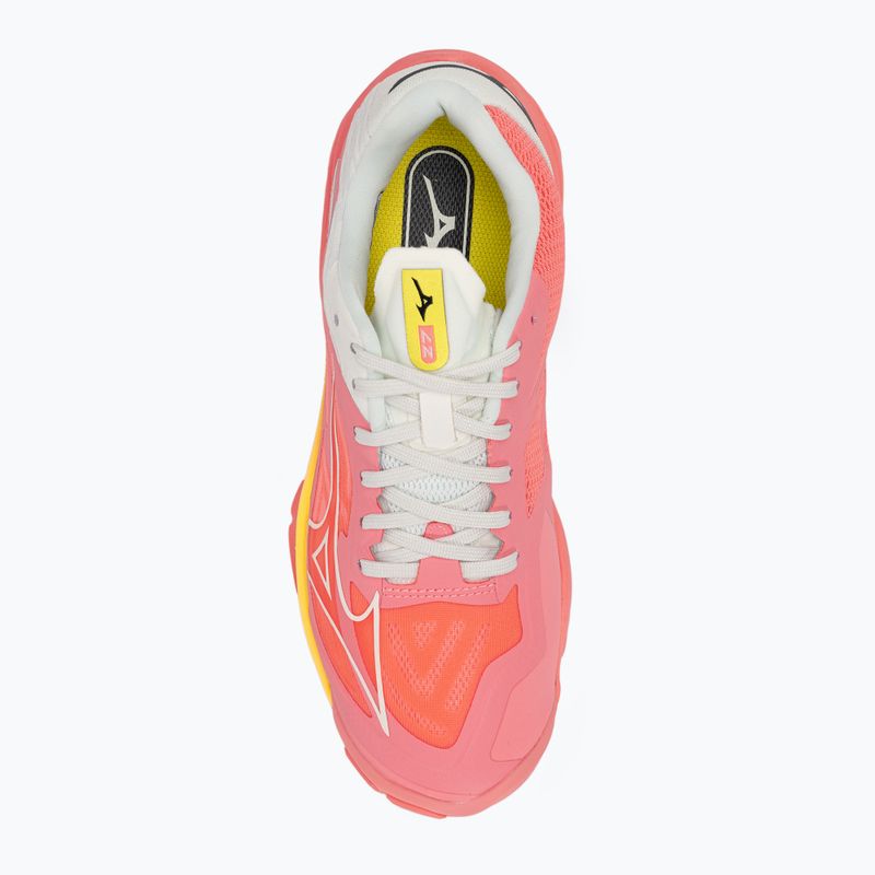 Scarpe da pallavolo donna Mizuno Wave Lightning Z7 candycoral/nero/bolt2neon 5