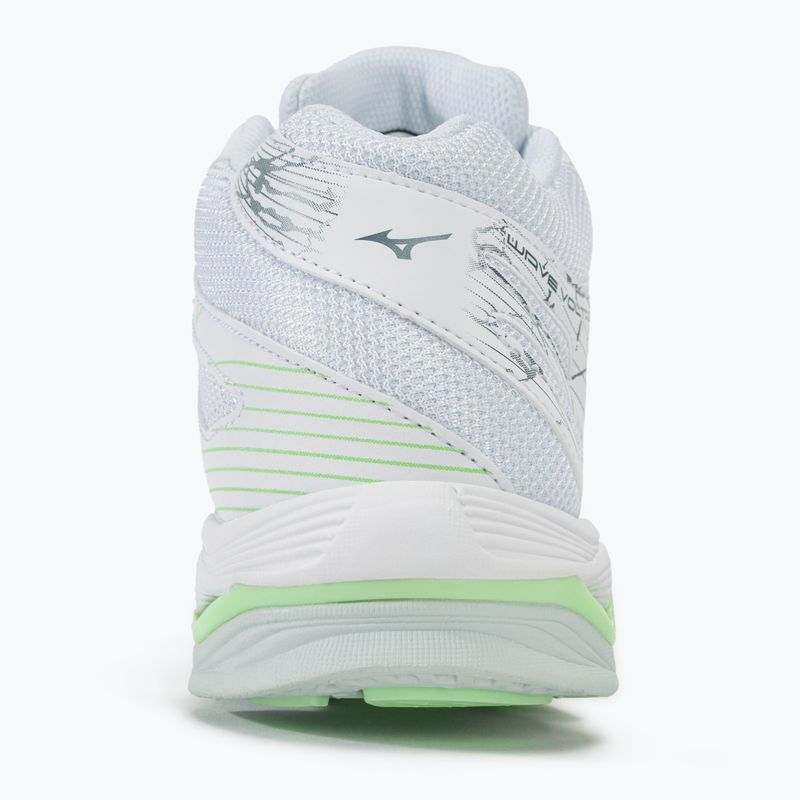 Scarpe da pallavolo da donna Mizuno Wave Voltage Mid bianco/glacial ridge/patina green 6