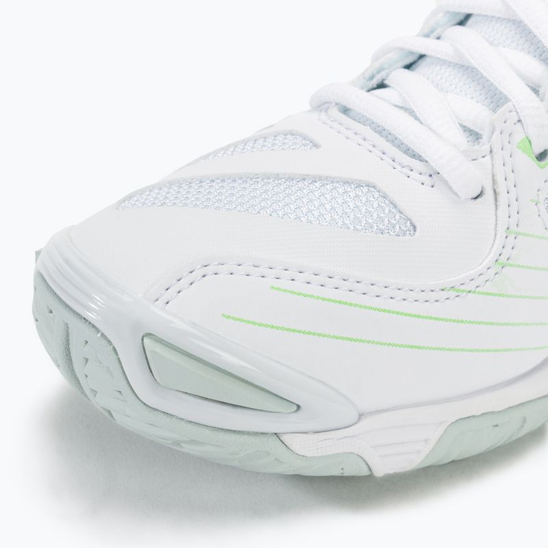 Scarpe da pallavolo da donna Mizuno Wave Voltage Mid bianco/glacial ridge/patina green 7