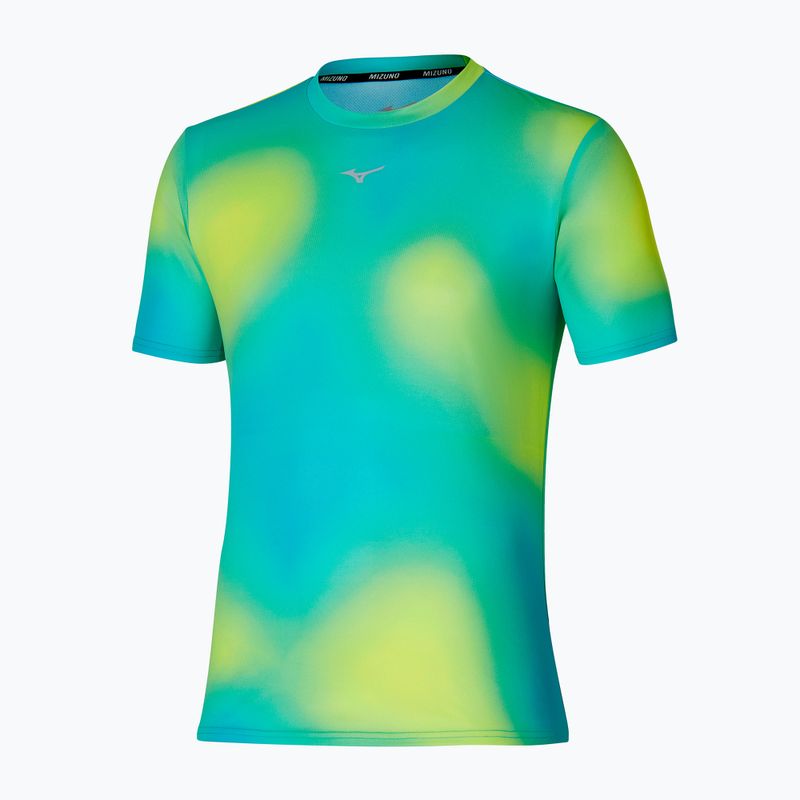 Maglietta da corsa Mizuno Core Graphic Tee lime da uomo