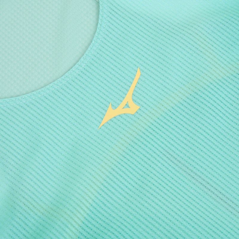 Canotta running donna Mizuno Aero Tank blu turchese 3