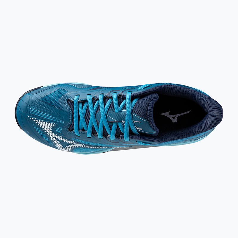 Scarpe da tennis da uomo Mizuno Wave Exceed Light 2 AC blu marocchino / bianco / bluejay 11