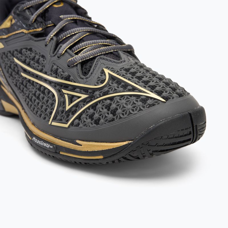 Scarpe da tennis da uomo Mizuno Wave Exceed Tour 6 AC iron gate/oro/nero 7