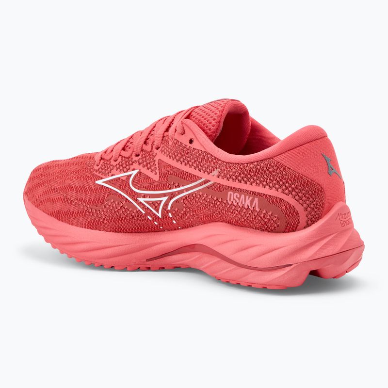 Scarpe da corsa da donna Mizuno Wave Rider 27 dubarry/ bianco/ mirtillo rosso 3