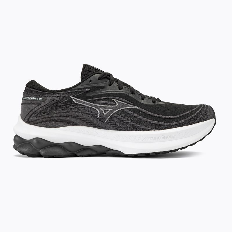 Scarpe da corsa da uomo Mizuno Wave Skyrise 5 nero/bianco/cayenne 2