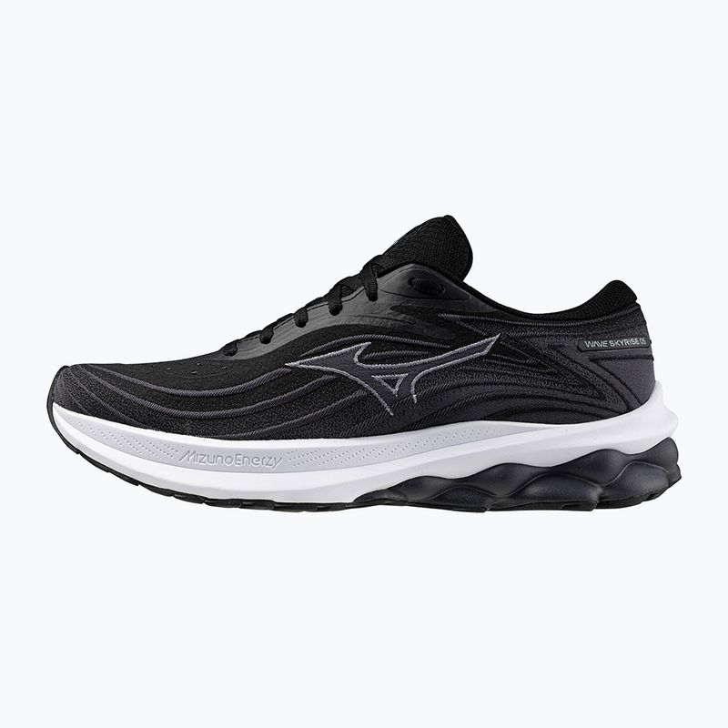 Scarpe da corsa da uomo Mizuno Wave Skyrise 5 nero/bianco/cayenne 9