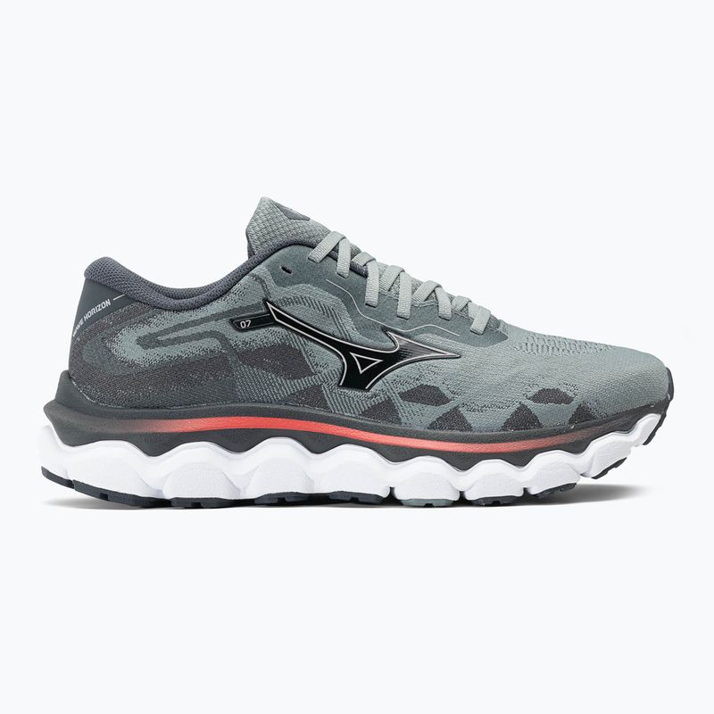 Scarpe da corsa da uomo Mizuno Wave Horizon 7 piombo/nichel/cayenne 2