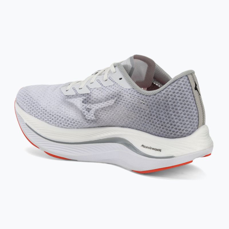 Scarpe da corsa da uomo Mizuno Wave Rebellion Flash 2 bianco/nero/nebbia di porto 3