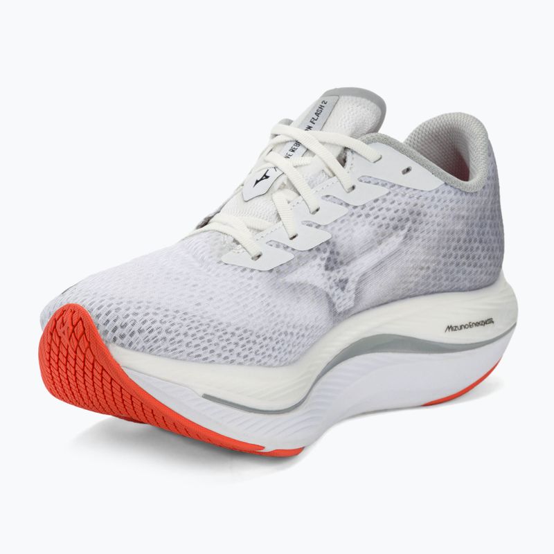 Scarpe da corsa da uomo Mizuno Wave Rebellion Flash 2 bianco/nero/nebbia di porto 7