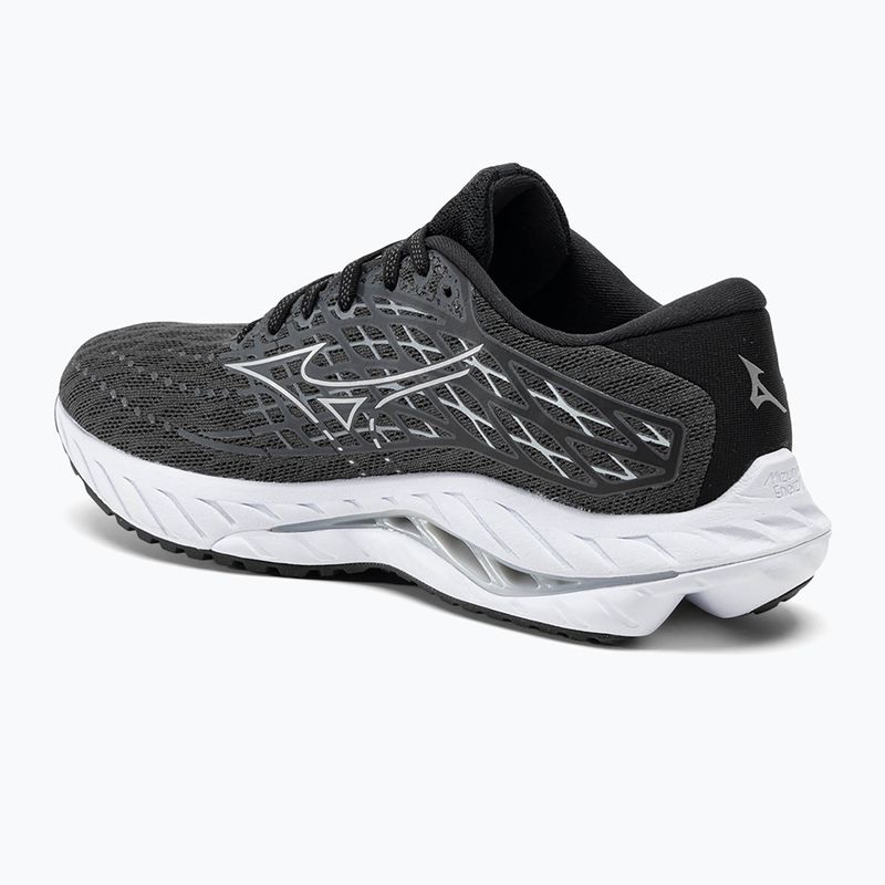 Scarpe da corsa da uomo Mizuno Wave Inspire 20 ebano/bianco/nero 3