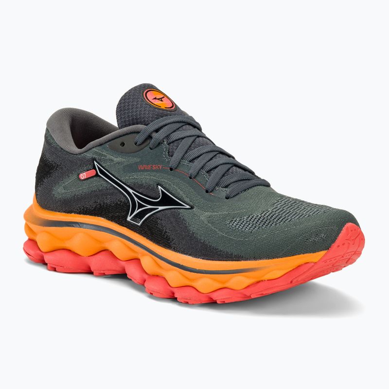 Scarpe da corsa da donna Mizuno Wave Sky 7 turbolenza/bianco/carota