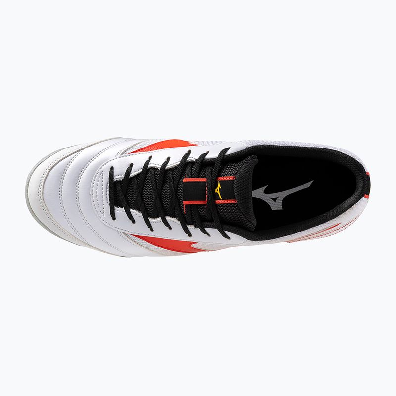 Scarpe da calcio per bambini Mizuno MRL Sala Club TF Jr bianco/rosso radiante 10