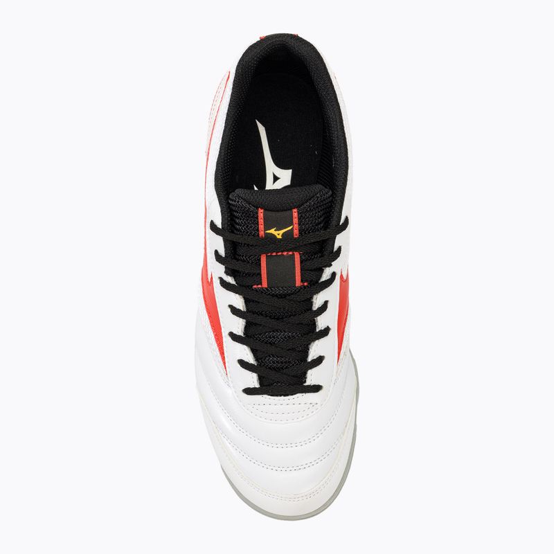 Scarpe da calcio per bambini Mizuno MRL Sala Club TF Jr bianco/rosso radiante 5