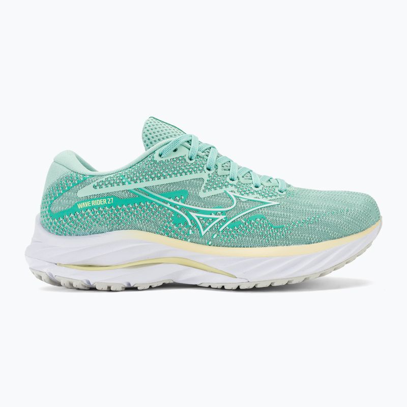 Scarpe da corsa da donna Mizuno Wave Rider 27 blu uovo/bianco/fiore d'arancio 2