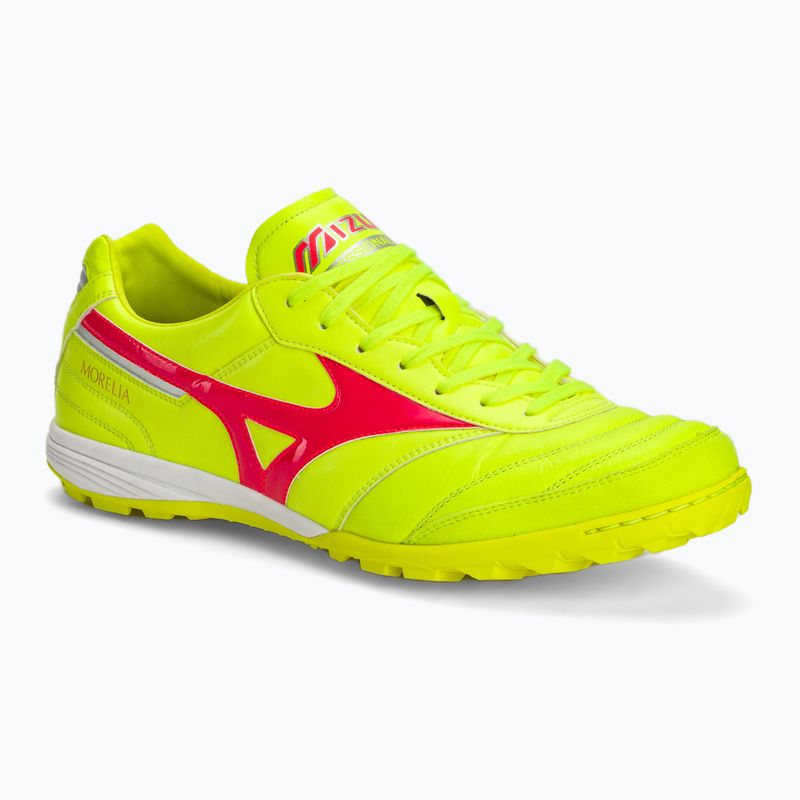 Scarpe da calcio Mizuno Morelia Sala Elite TF giallo sicurezza/fuoco corallo 2/galaxy argento uomo
